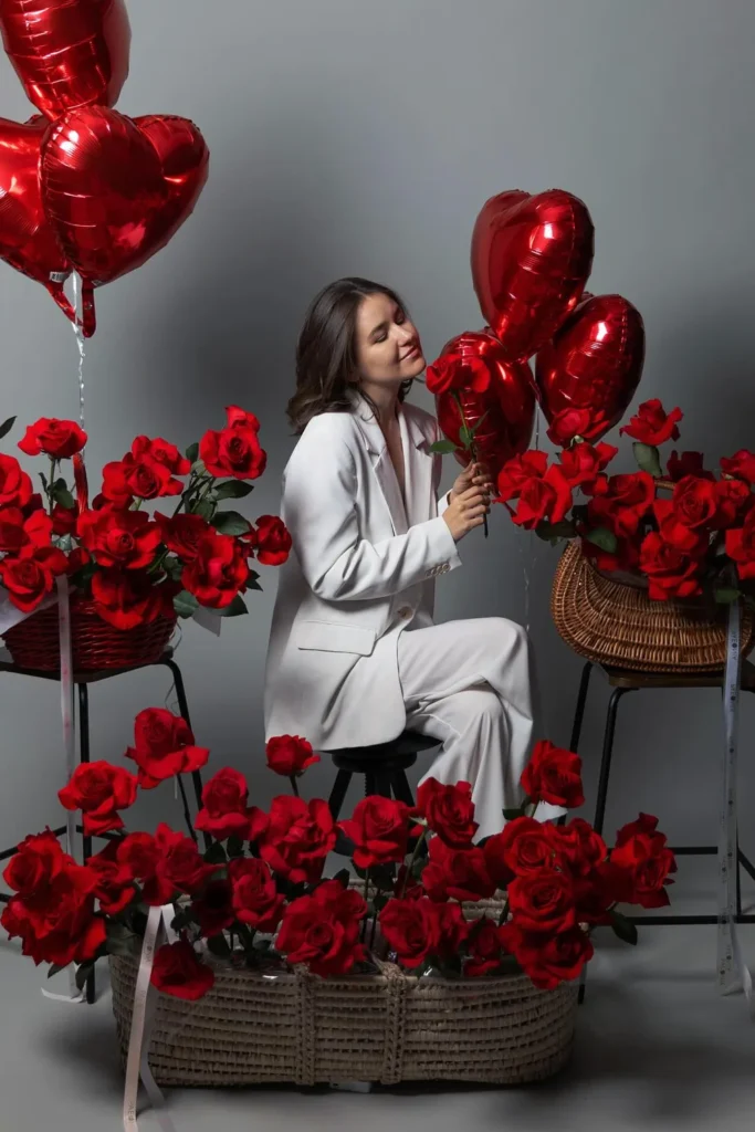 A White Suit for a Valentine’s Event