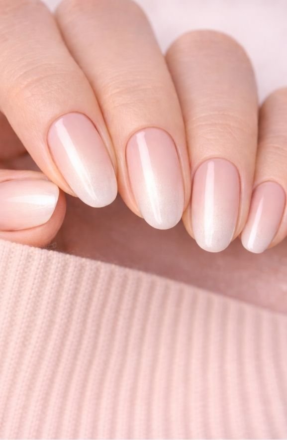 Creamy Ivory Pearl Ombre