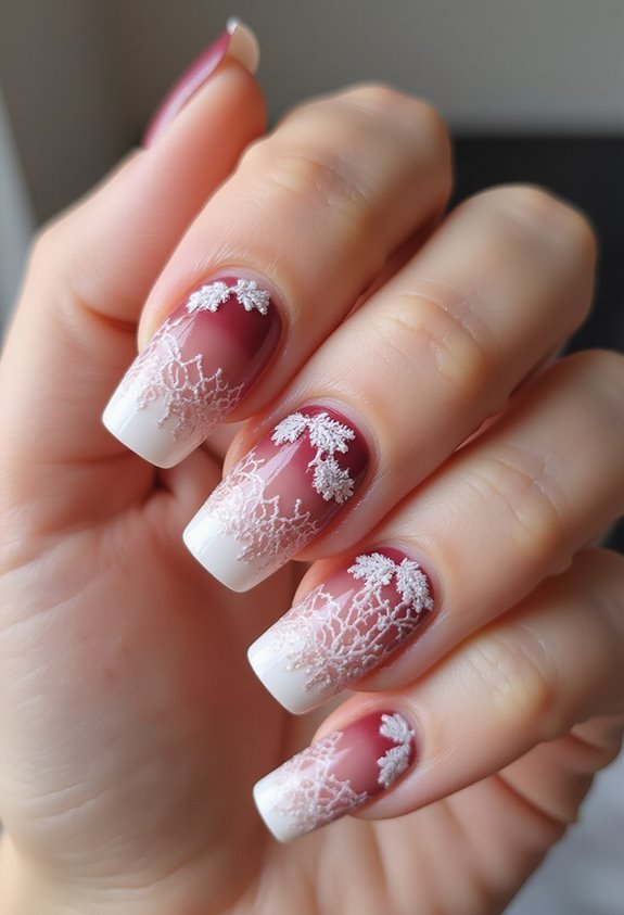 bold romantic lace ombre
