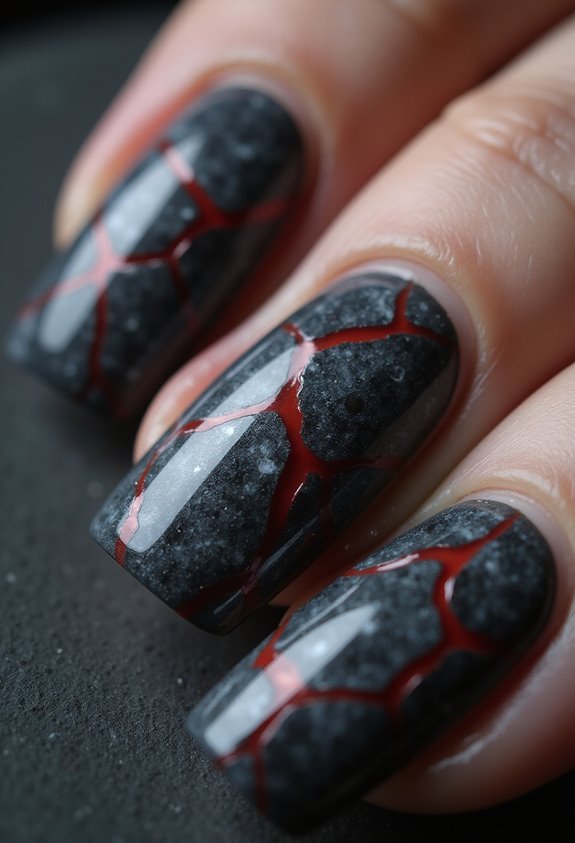 charcoal marble romantic depth moody refinement