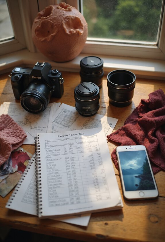 comprehensive shot list and weather planning