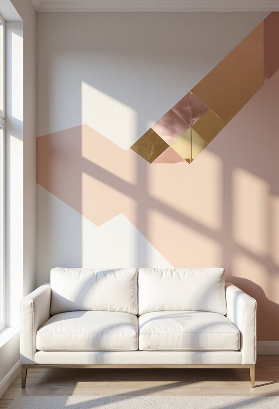 contemporary geometric valentine s decor