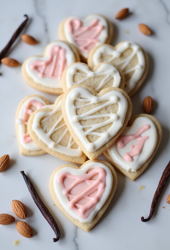 delicate almond infused tender decorative cookies