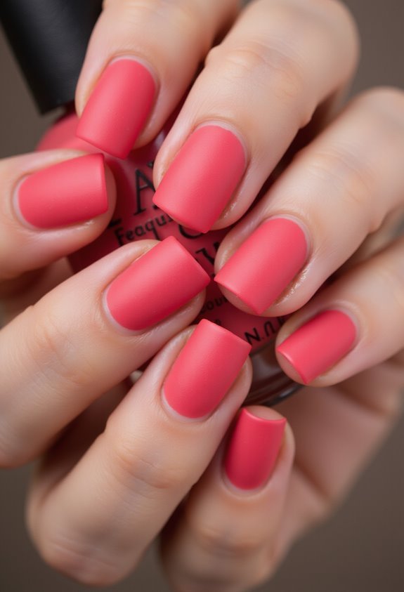 effortless elegance matte hot pink