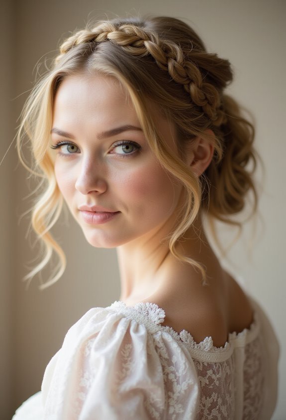 elegant braided crown in minutes