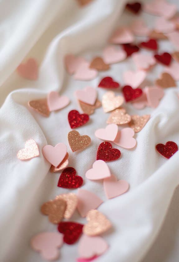 elegant playful versatile heart confetti