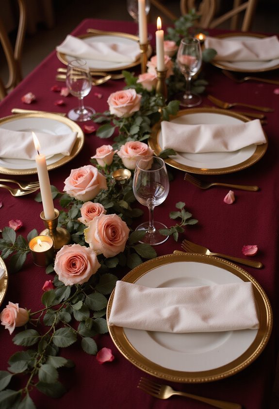 intimate thoughtful romantic tablescape design