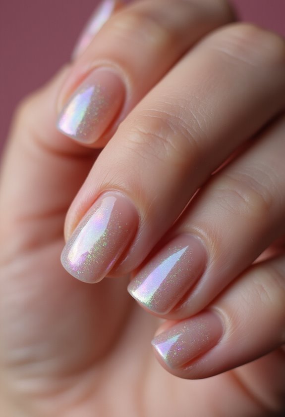 iridescent captivating romantic mesmerizing