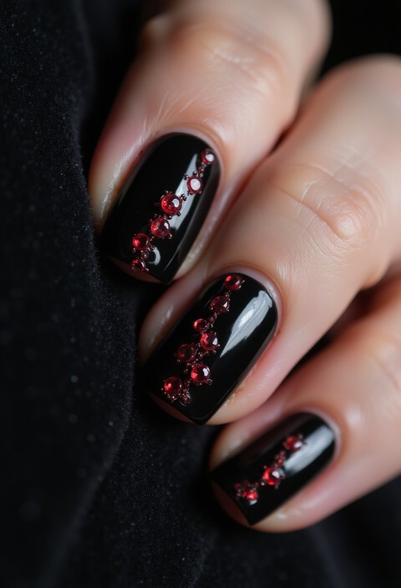 luxurious glamorous valentine s dark elegance