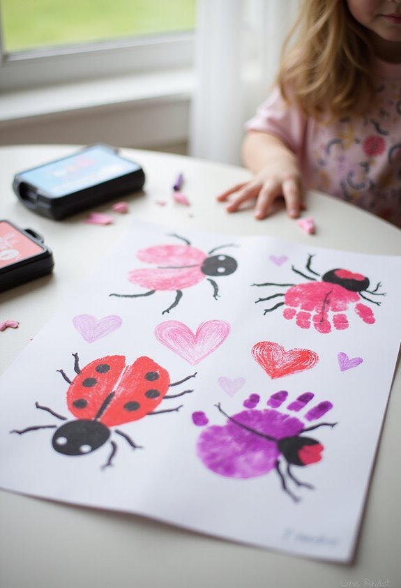 mess free instant gratifying creative thumbprint art