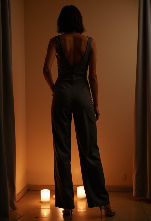 modern elegant tailored jumpsuit