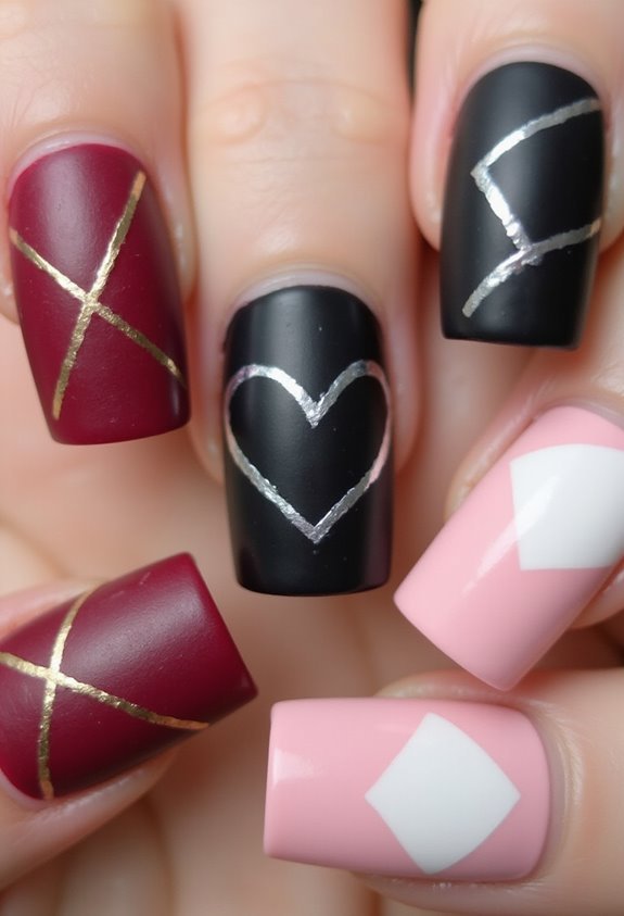 modern geometric love art