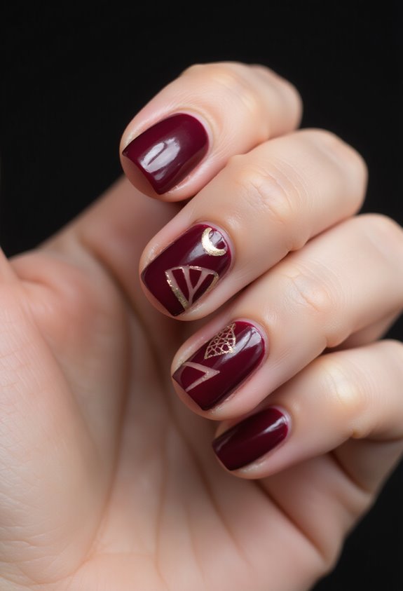 modern sophisticated negative space red