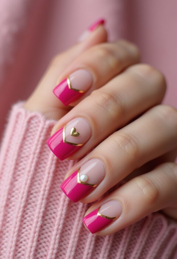 romantic vibrant elegant playful manicure
