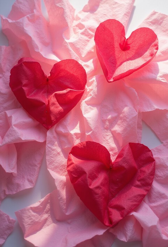 romantic watercolor tissue paper art