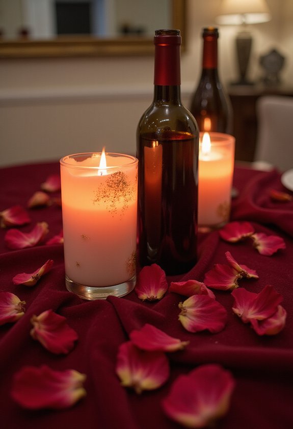 simple elegant wine decor
