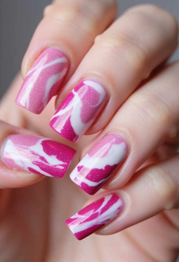 sophisticated yet playful marble swirls