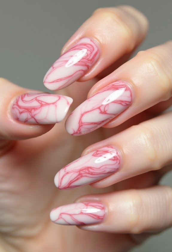 swirling contrast for marble effect