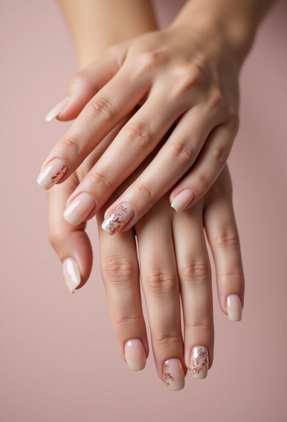 understated elegance with rose gold