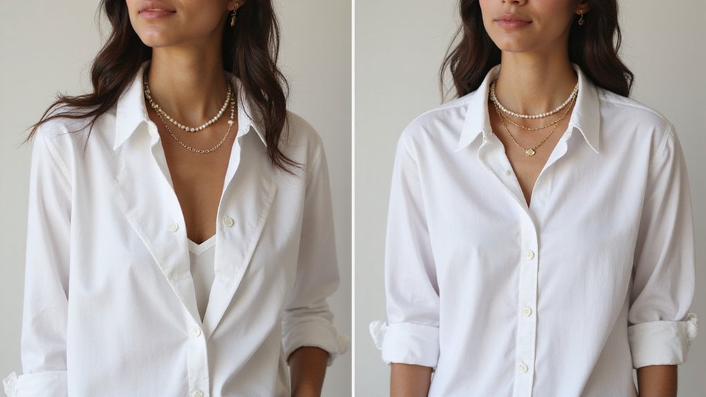 versatile timeless adaptable white button up