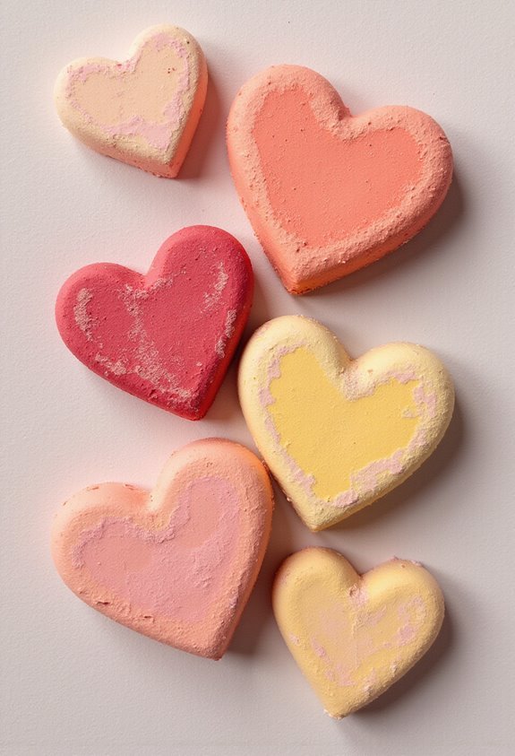 vibrant gradient heart pastel blending