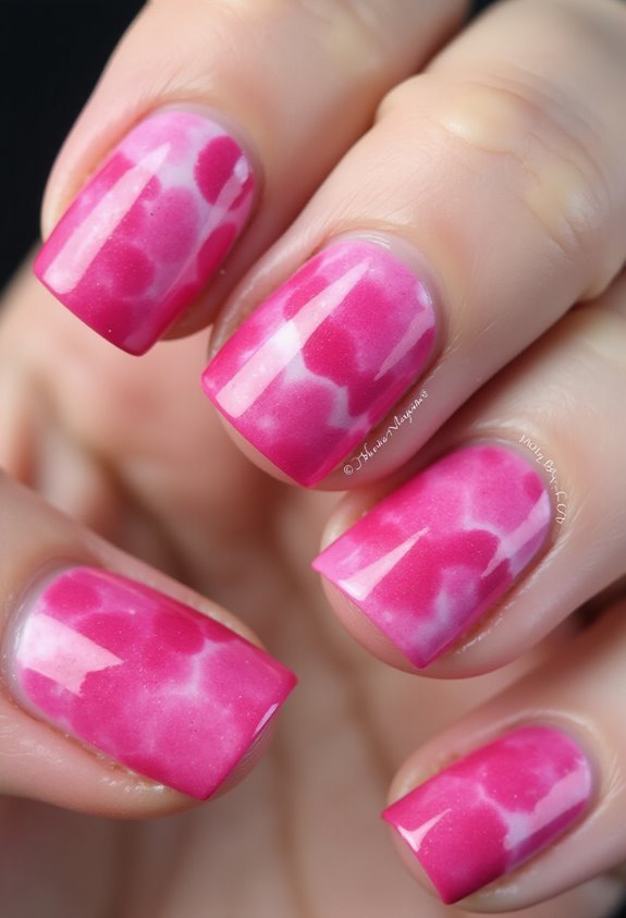 watercolor artistic nail design techniques