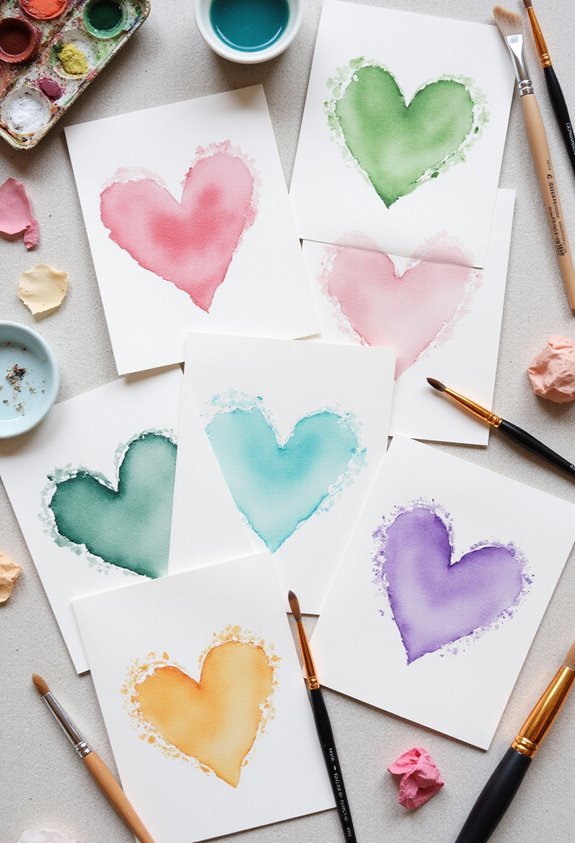 watercolor cards artistic handwritten genuinely special