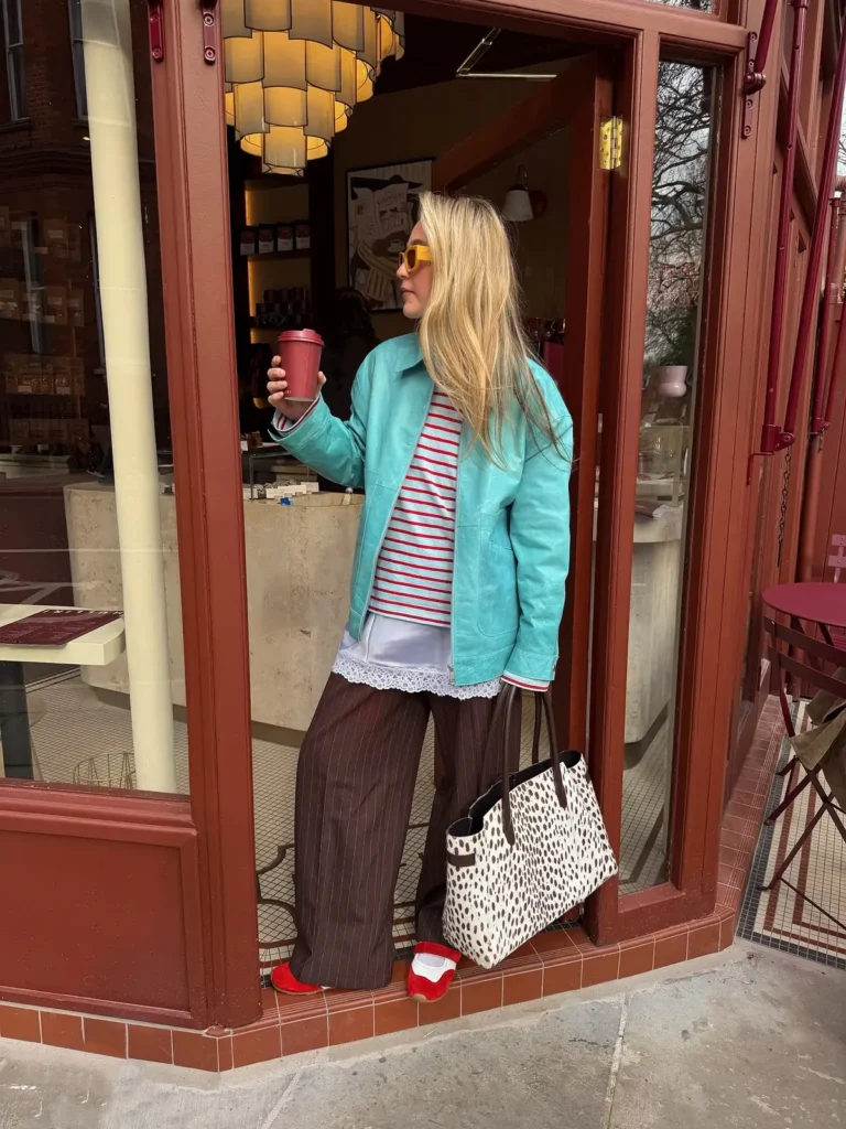 10-a-turquoise-leather-jacket-red-stripes-and-brown-pinstripe-trousers