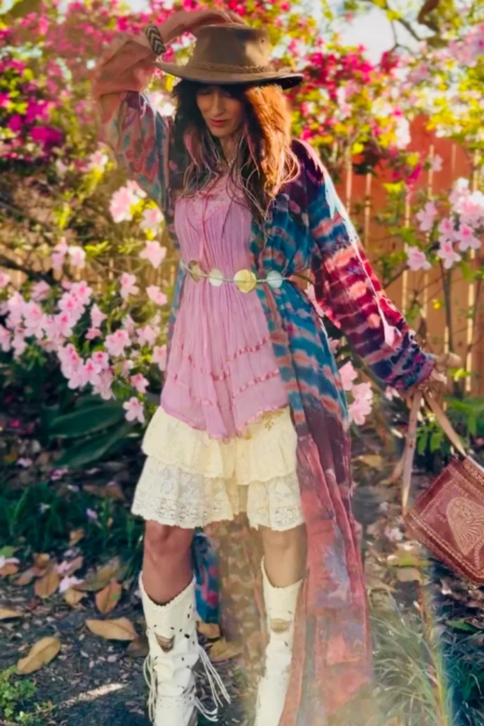 A Tie Dye Kimono Duster as Your Third Piece