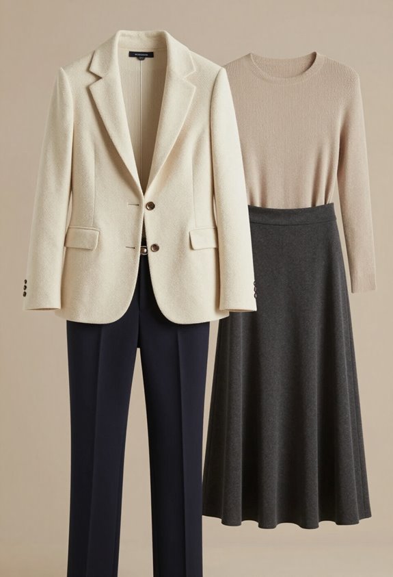 approachable office attire ensemble