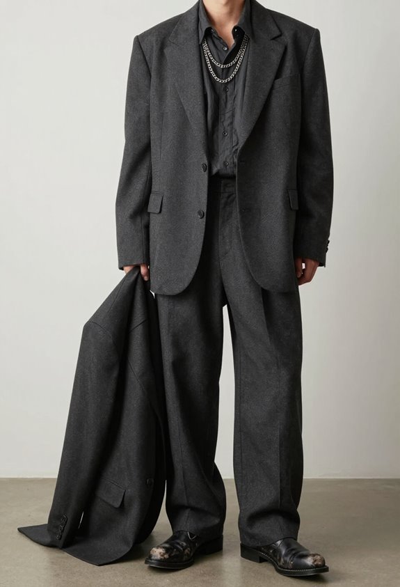 approachable sophisticated charcoal style