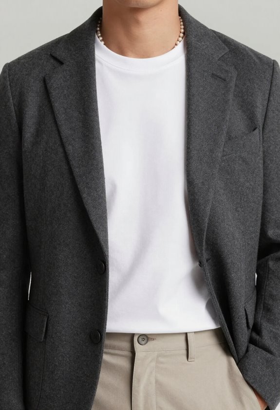 blazer and tee elegance