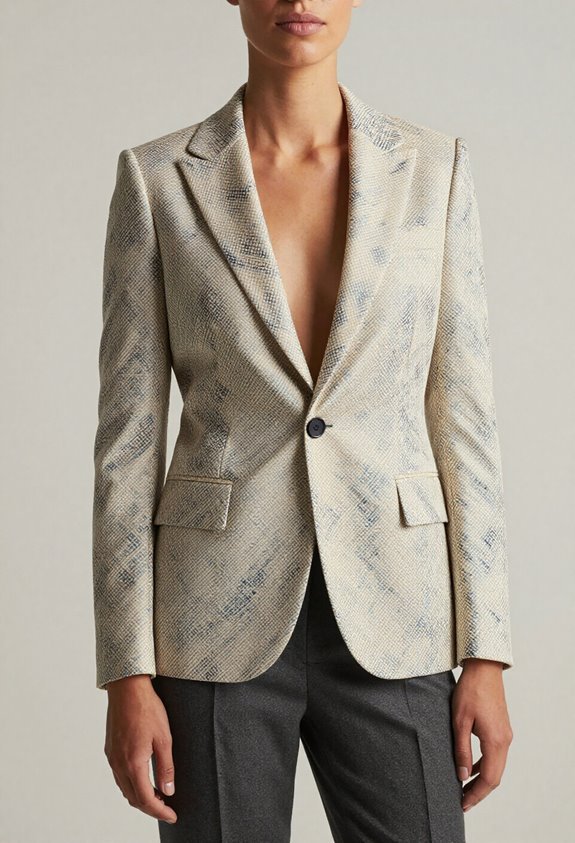 bold blazer neutral bottoms