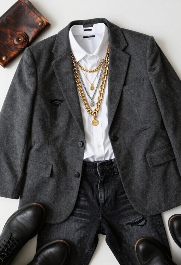 bold chains layered elegance