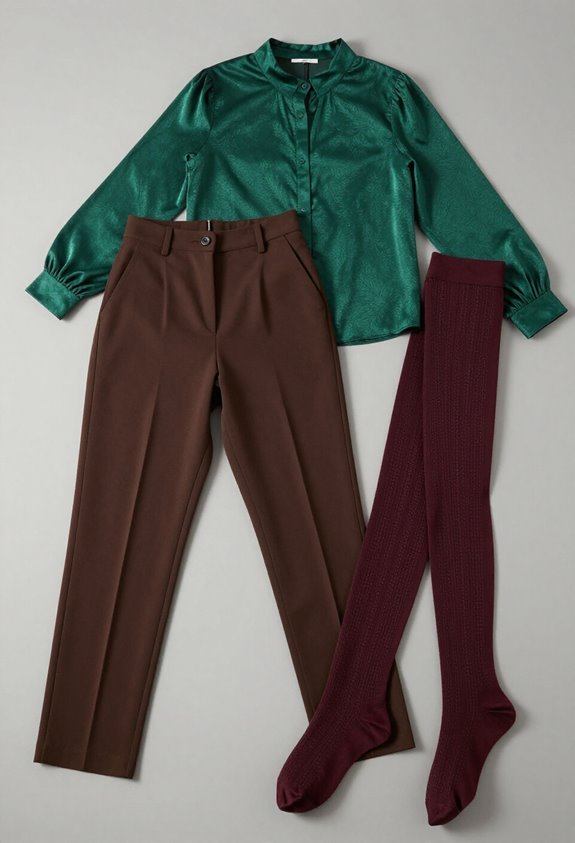 bold jewel tones layering