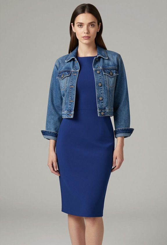 bold office dress pairing