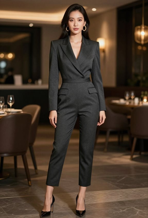 bold sophisticated one piece attire