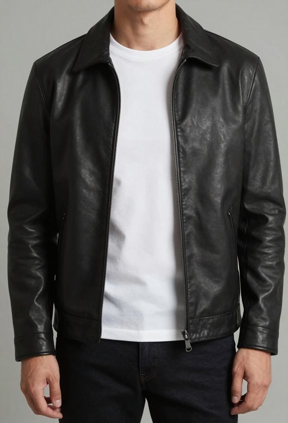 casual elegance with leather