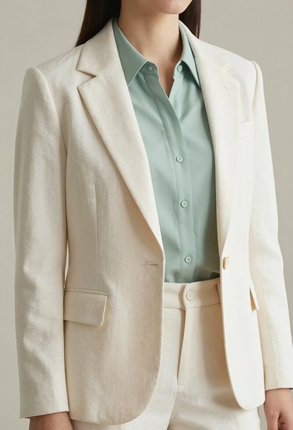 celadon sophistication with blazers
