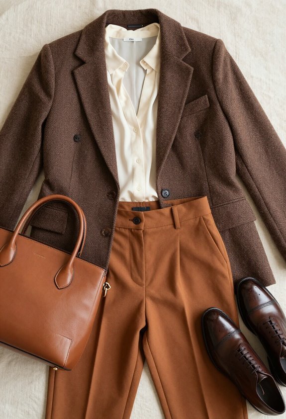 chocolate brown professional ensemble