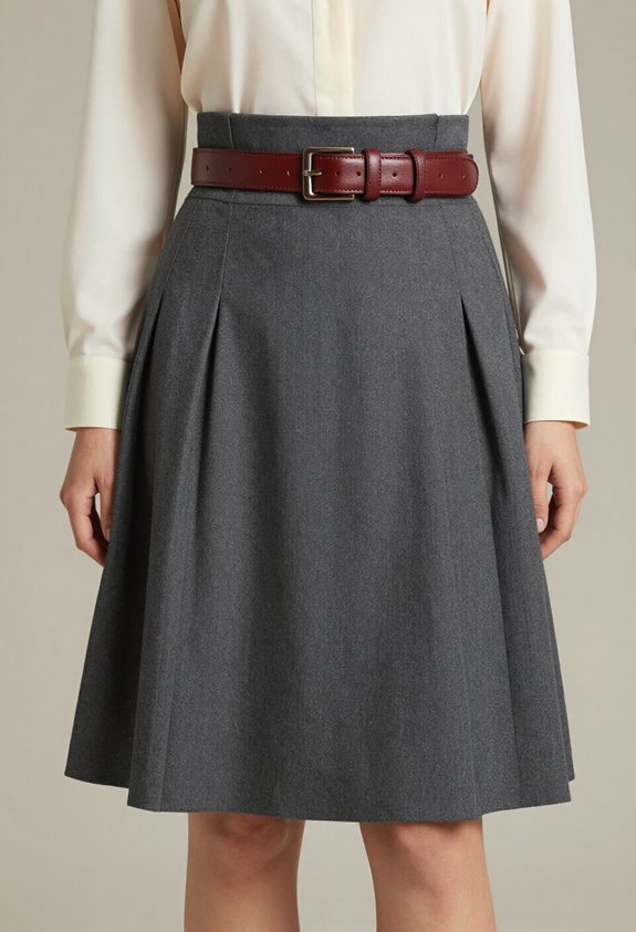 cinched pleated skirt definition