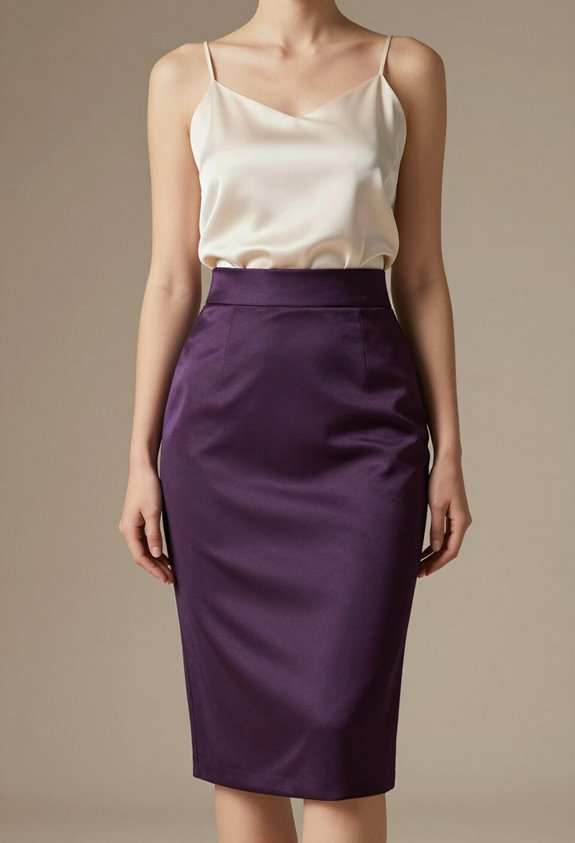 cobalt skirt cream camisole