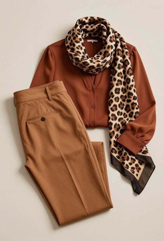 earthy tones with texture