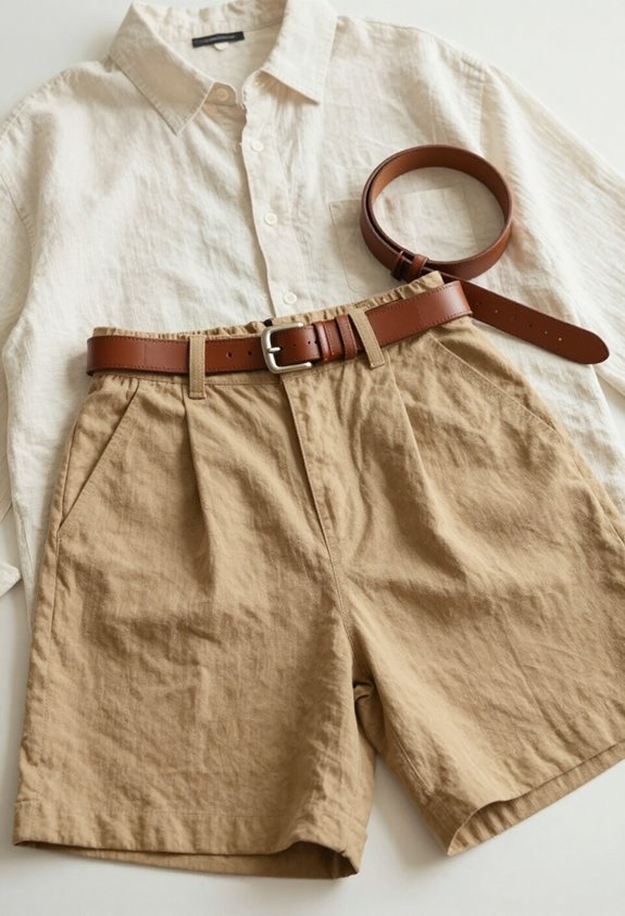 effortless linen workwear style