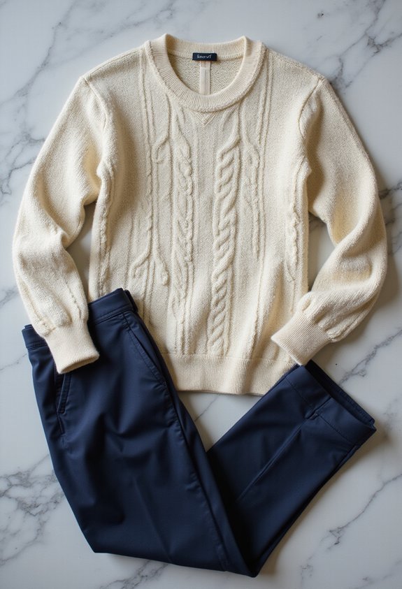 effortless sophistication through complementary layering