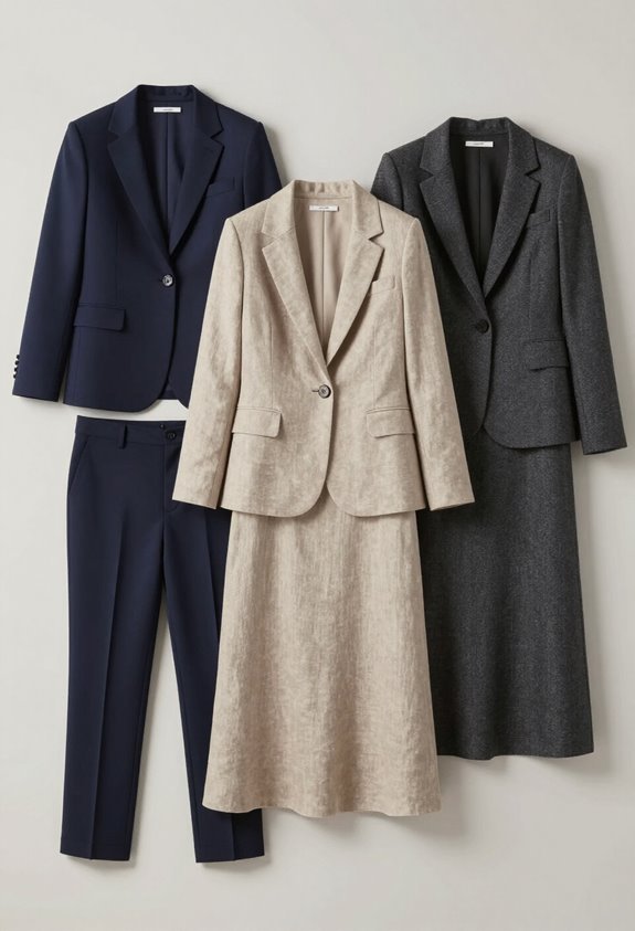 elegant coordinated professional outfits