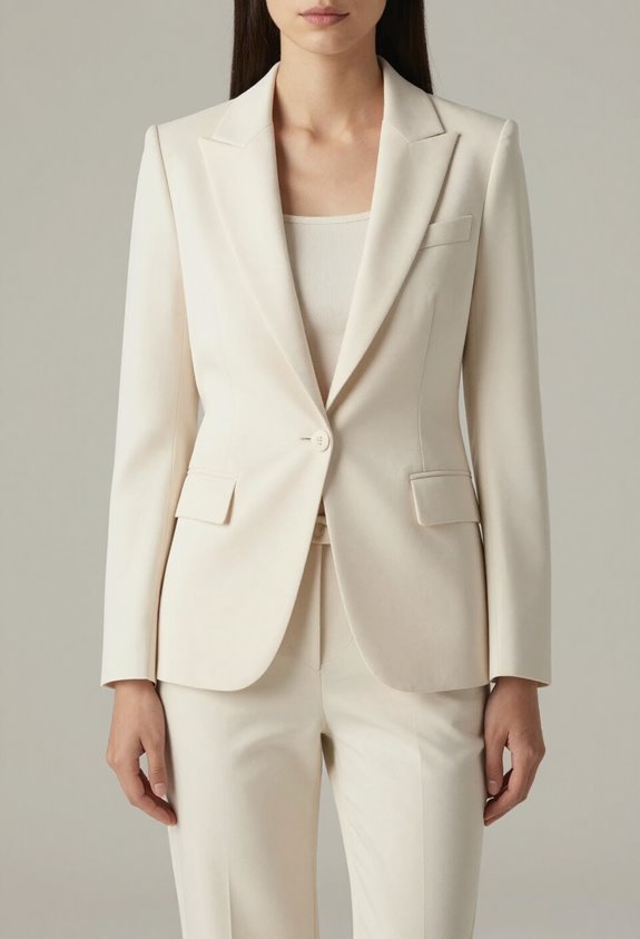 elegant cream blazer styling