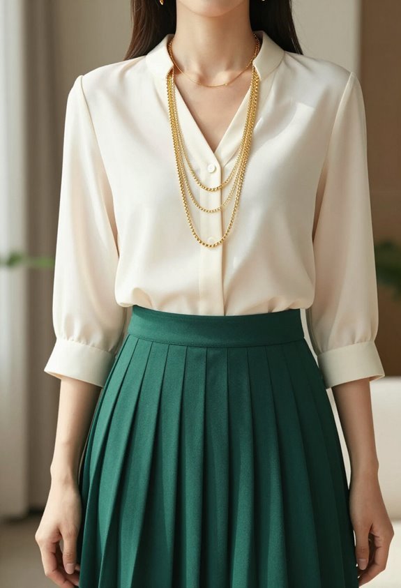 elegant gold layered necklaces