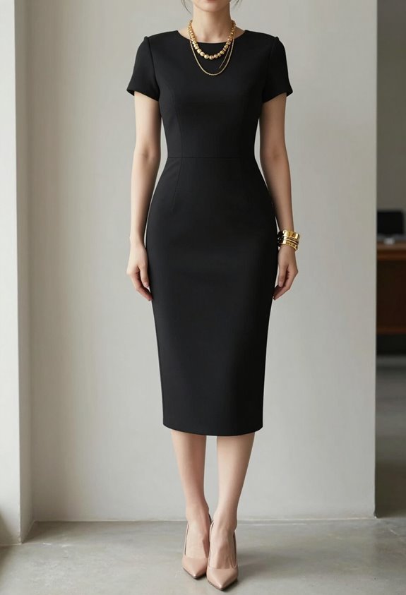 elegant midi dress styling