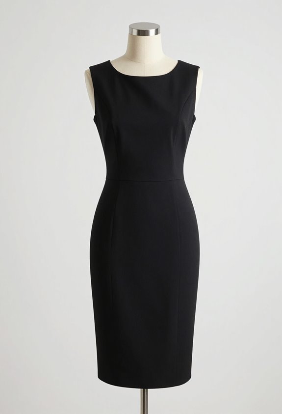 elegant minimalist sheath dress